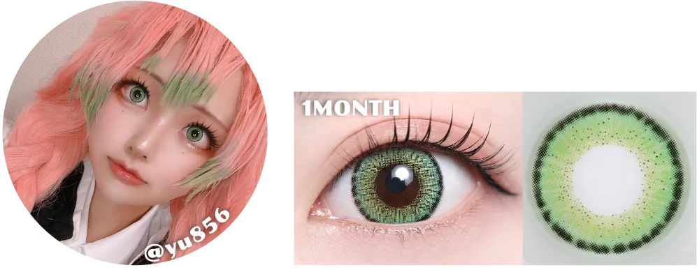 レネルライトグリーンコスプレ写真・着画・レンズ画像