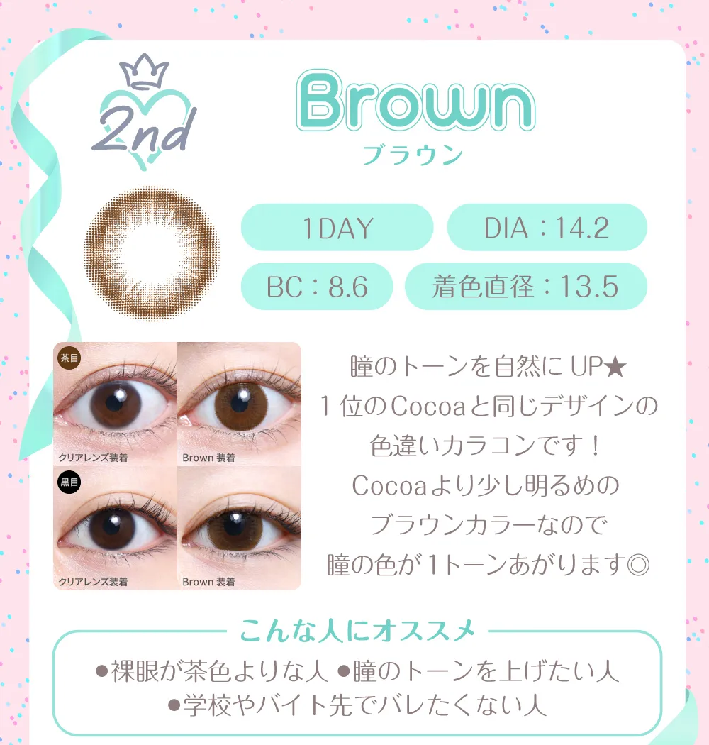 ブラウン（1DAY）