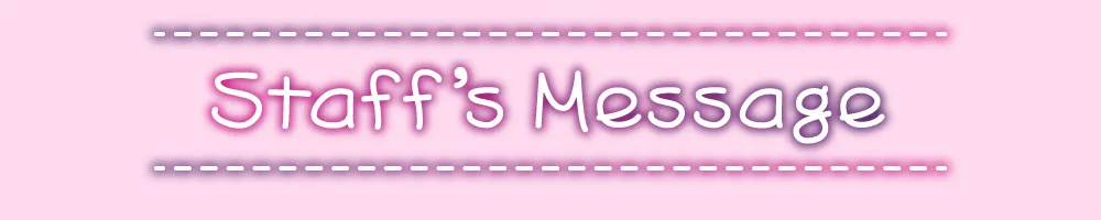 Staff's Message