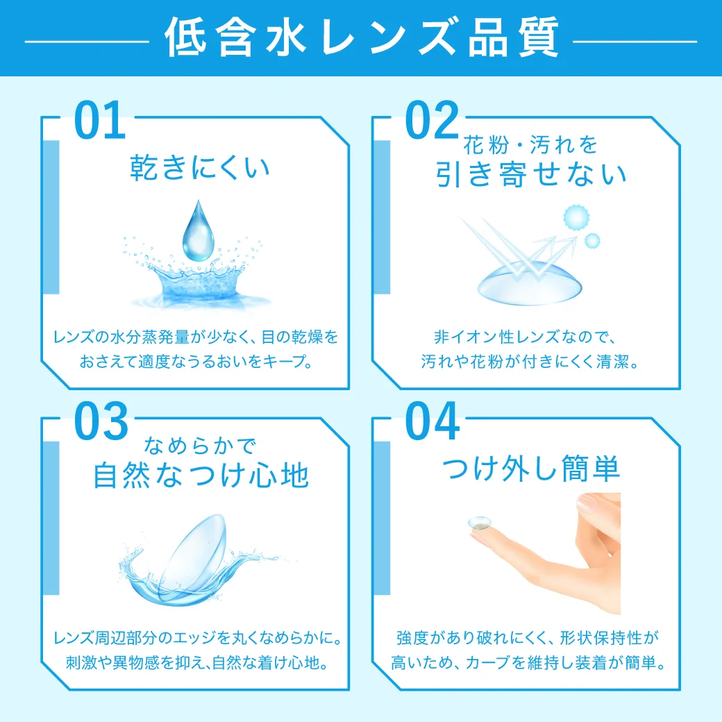 品質が認められ世界13ヵ国で販売 本製品「TeAmo CLEAR 1DAY（低含水）」は高度管理医療機器の認定を受け、高い品質管理基準をクリアした工場で製造されています。