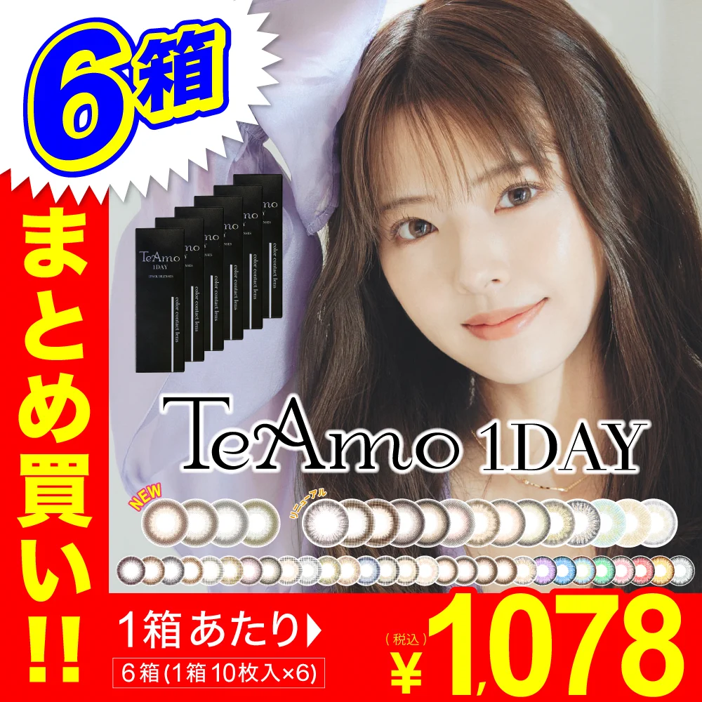 TeAmo1DAY 6箱まとめ買い 1DAY 1箱10枚入り