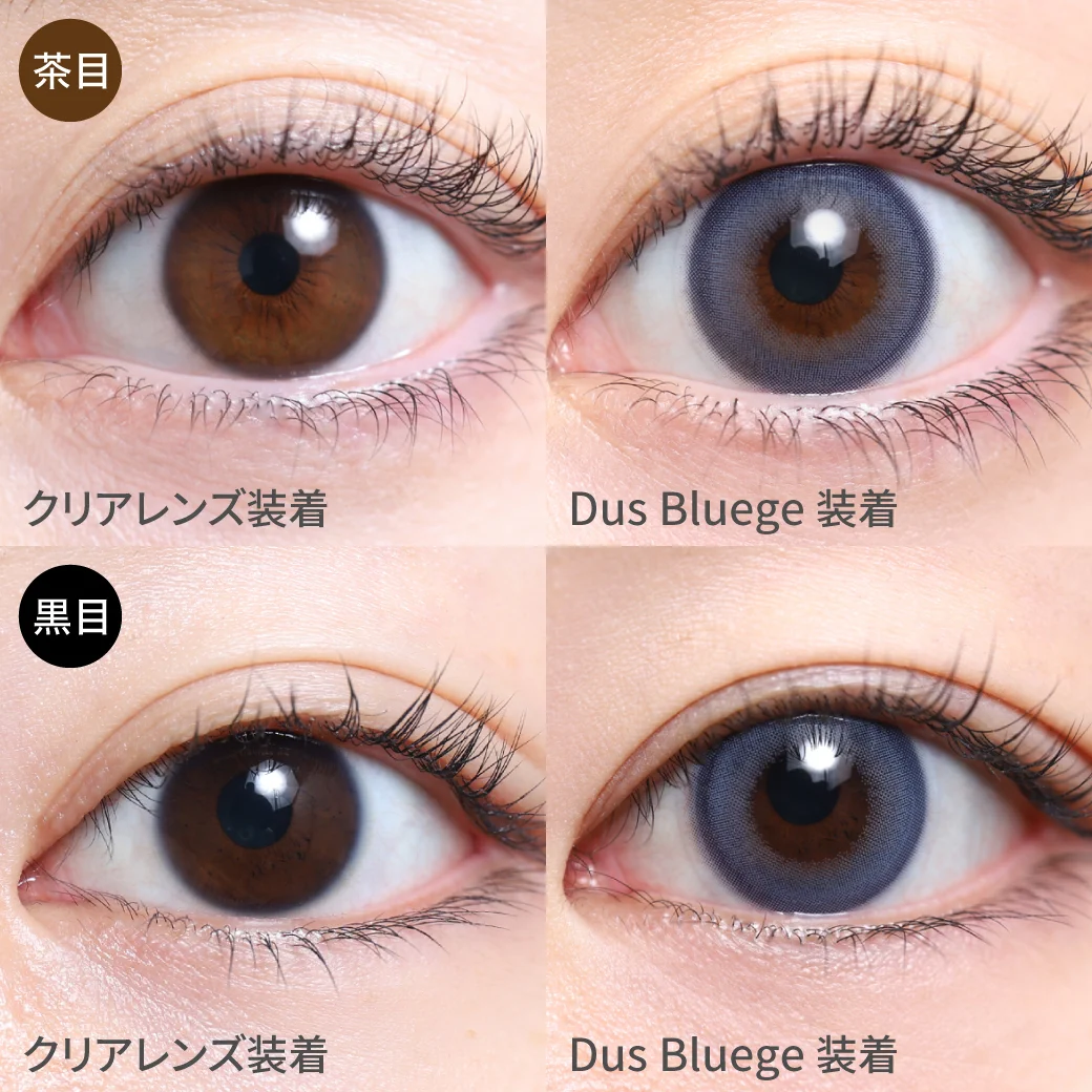 ダスブルージュ 黒目茶目着用画像 儚げな眼差し×潤み感