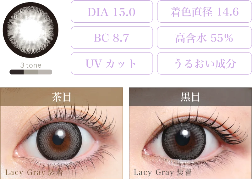 Lacy Gray 着画＆スペック