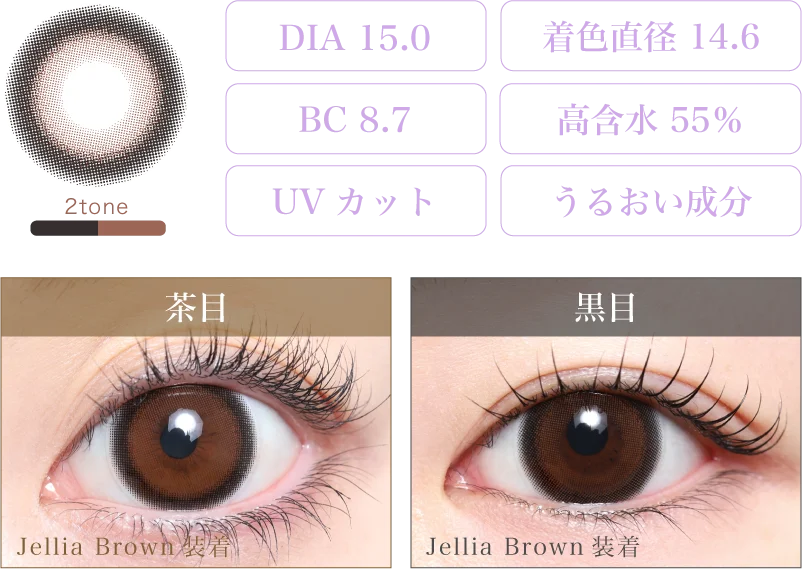 Jellia Brown 着画＆スペック