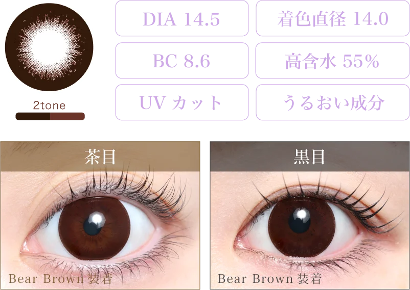 Bear Brown 着画＆スペック