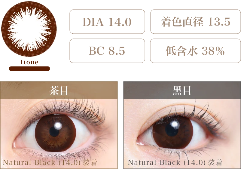 Natural Black(14.0) 着画＆スペック