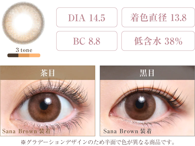 Sana Brown 着画＆スペック