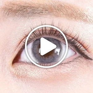 /product/572/_商品サムネイル_シロップグレー着用動画 するんっと馴染む透け色ヘーゼル｜カラコン ワンデー